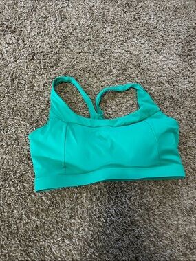 Running girl athletica Teal Athletic Sports Bra